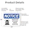 Signmission Protected By Glass Break Detector, 24 in W x Rectangle, Aluminum OS-2PACK-NS-A-1824-L-17902 - alternate 5